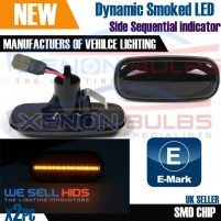 2x Audi A2 A3 A4 A6 A8 TT MK1 LED Sequential Side INDICATOR Smoked Amb..